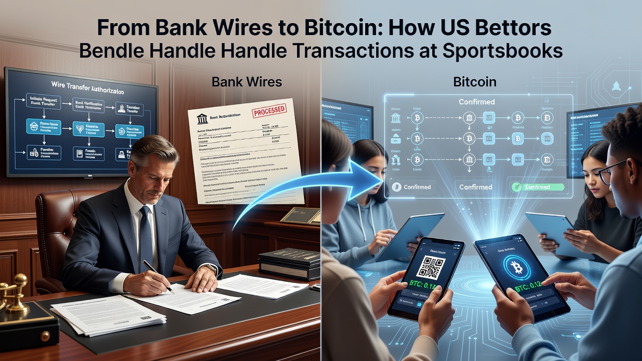 Cryptocurrency transaction flow for US sportsbook deposits and withdrawals