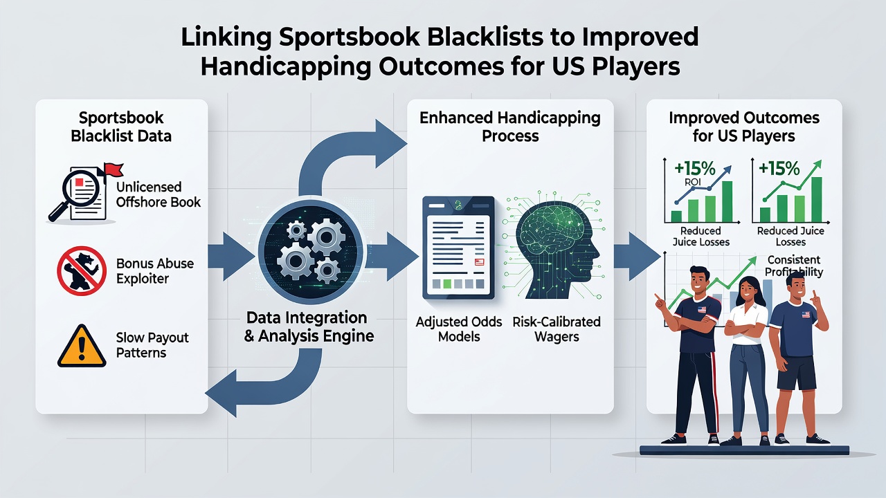 US bettor reviewing sportsbook blacklist data alongside handicapping spreadsheets
