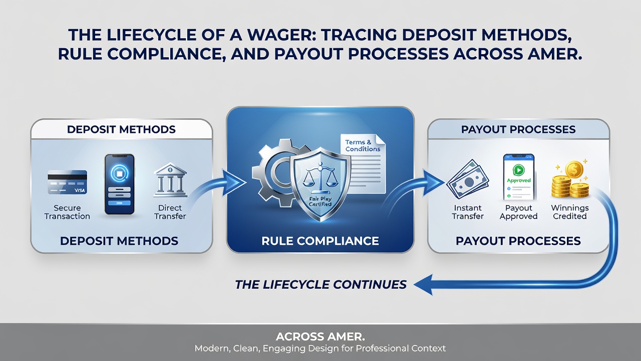 Diagram showing payout verification workflow on US-friendly betting sites