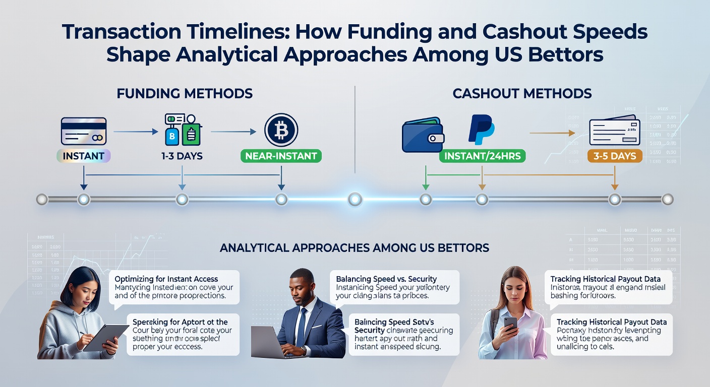 Analytics dashboard displaying withdrawal processing times and bettor bankroll tracking